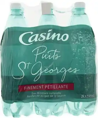 Géant Casino Eau minérale naturelle finement pétillante Puits St Georges offre