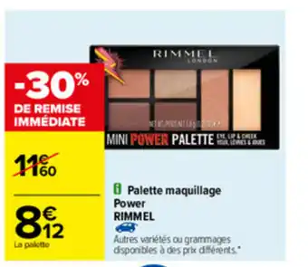 Carrefour Palette maquillage power offre