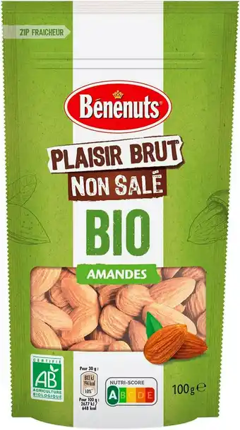 Match Amandes bio non salées offre