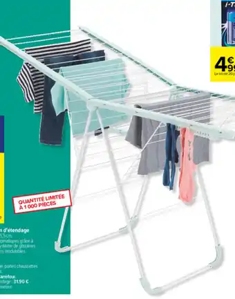 Carrefour Séchoir à poser 30 m d'etendage offre