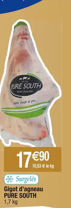 Cora x Carrefour Pure south gigot d’agneau offre
