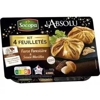 Carrefour Kit de 4 feuilletés farce forestière et sauce aux morilles socopa offre