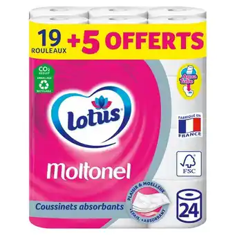 Carrefour Lotus papier toilette moltonel offre