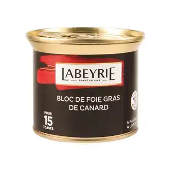 Carrefour Market Labeyrie bloc de foie gras de canard offre