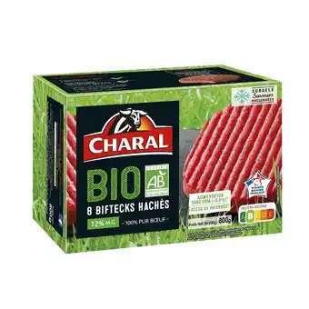 Carrefour Market Charal biftecks hachés bio surgelés offre