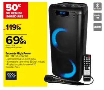 Carrefour Enceinte high power offre