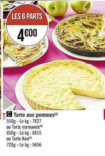 Casino Supermarchés Tarte Aux Pommes offre