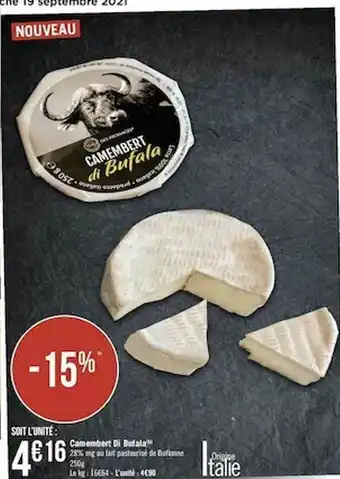 Géant Casino Camembert Di Bufala offre