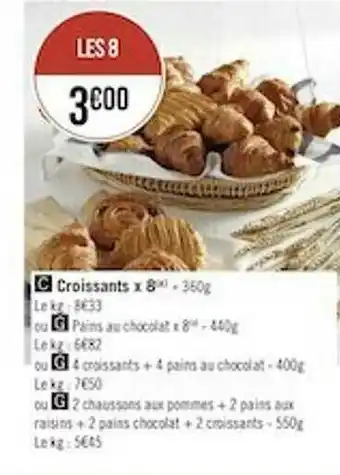 Géant Casino Croissants X8 offre