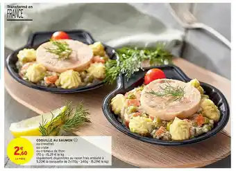 Intermarché Contact Coquille Au Saumon offre
