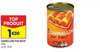 Leader Price Cannelloni Pur Boeuf offre