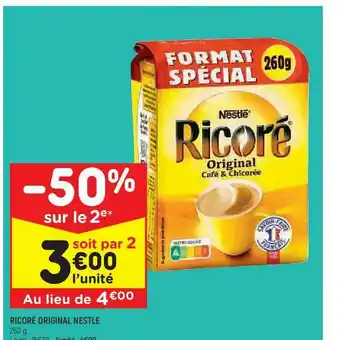 Leader Price Ricoré Original Nestlé -50% Sur Le 2e offre
