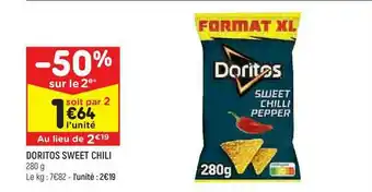 Leader Price Doritos Sweet Chili -50% Sur Le 2e offre
