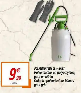 Pulvérisateur 5l + Gant