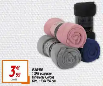 Netto Plaid Uni offre