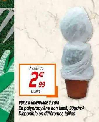 Voile D'hivernage 2 X 5m
