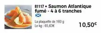 Thiriet Saumon atlantique fumé offre