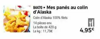 Thiriet Mes panés au colin d'alaska offre