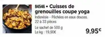 Thiriet Cuisses de grenouilles coupe yoga offre