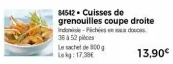Thiriet Cuisses de grenouilles coupe droite offre