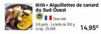 Thiriet Aiguillettes de canard du sud-ouest offre