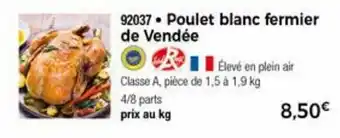 Thiriet Poulet blanc fermier de vendée offre