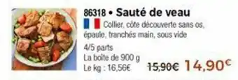 Thiriet Sauté de veau offre