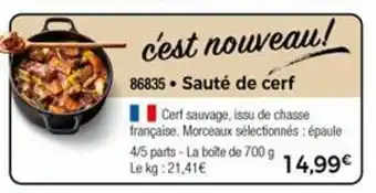 Sauté de cerf