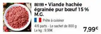 Thiriet Viande hachée égrainée pur bœuf 15% M.G. offre