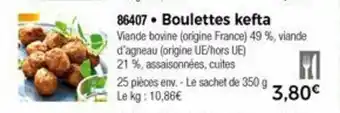 Thiriet Boulettes kefta offre