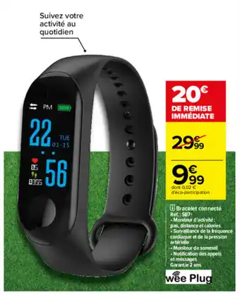 Carrefour Bracelet connecté Ref: SB7 offre
