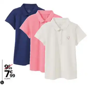 Carrefour Polo femme offre
