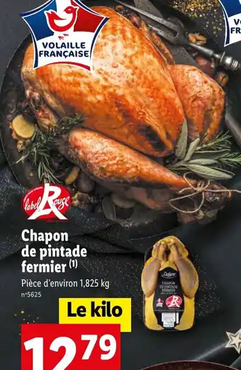 Lidl Chapon de pintade fermier (¹) offre