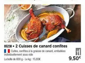 Thiriet 2 Cuisses de canard confites offre