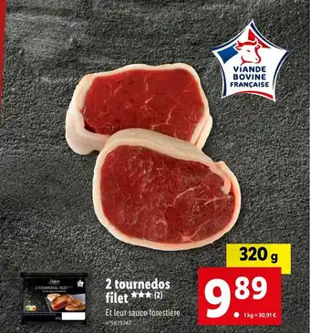 2 tournedos filet