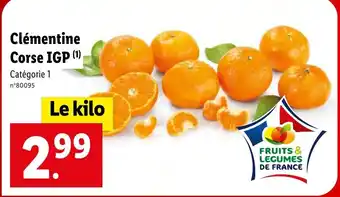 Lidl Clémentine Corse IGP (1) offre