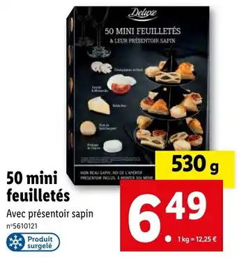 Lidl 50 mini feuilletés offre
