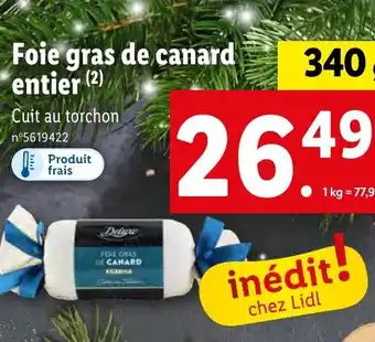 Lidl Foie gras de canard entier (2) offre