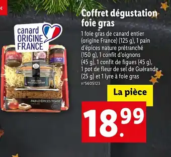 Lidl Coffret dégustation foie gras offre