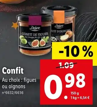 Lidl Confit offre