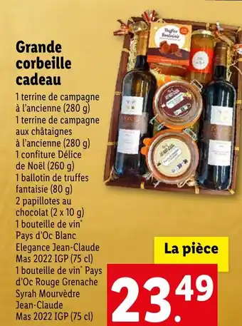 Lidl Grande corbeille cadeau offre