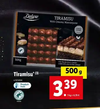 Lidl Tiramisu* (3) offre