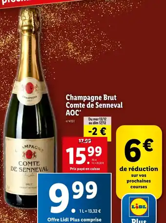 Champagne Brut Comte de Senneval AOC*