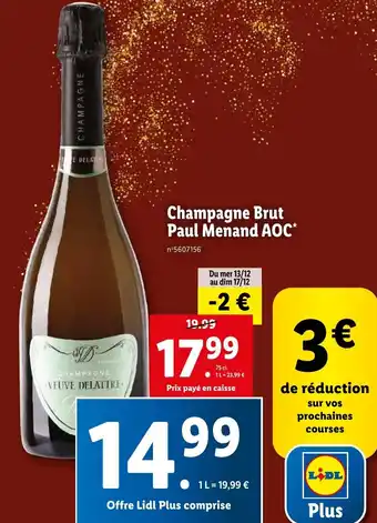 Champagne Brut Paul Menand AOC*