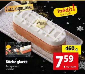 Lidl Bûche glacée offre