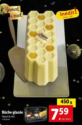 Lidl Bûche glacée offre