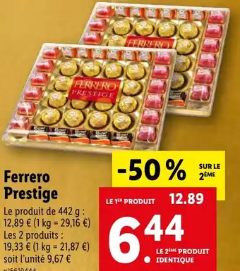 Lidl Ferrero Prestige offre