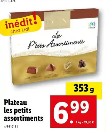 Lidl Plateau les petits assortiments offre