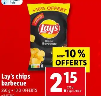 Lidl Lay's chips barbecue offre