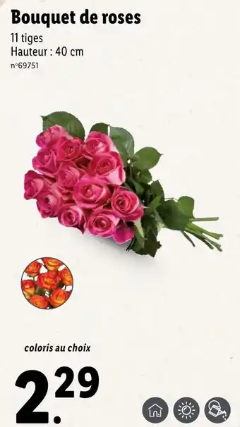 Lidl Bouquet de roses offre